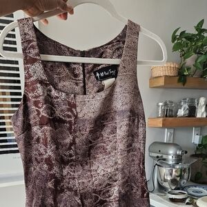 All That Jazz Brown and Cream Dress